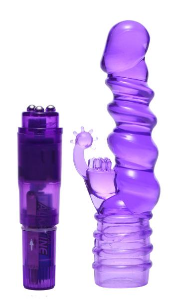 Royal Rocket Ribbed Rabbit Vibe Purple-Trinity Vibes-Sexual Toys®