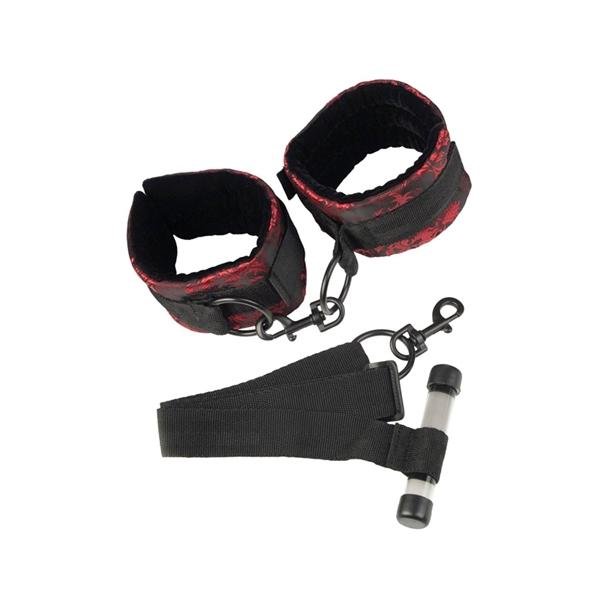 Scandal Over The Door Cuffs Black/Red-Scandal-Sexual Toys®
