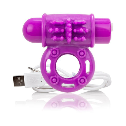 Screaming O Charged Owow Vooom Vibrating Cock Ring Purple-blank-Sexual Toys®