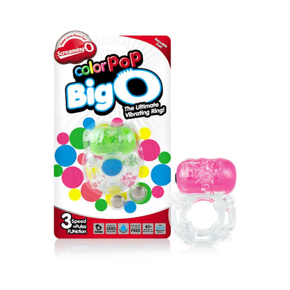 Screaming O Color Pop Big O Pink Vibrating Ring-Screaming O-Sexual Toys®
