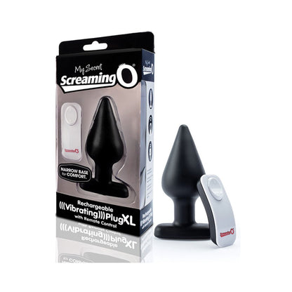 Screaming O My Secret Remote Vibrating XL Plug Black-blank-Sexual Toys®