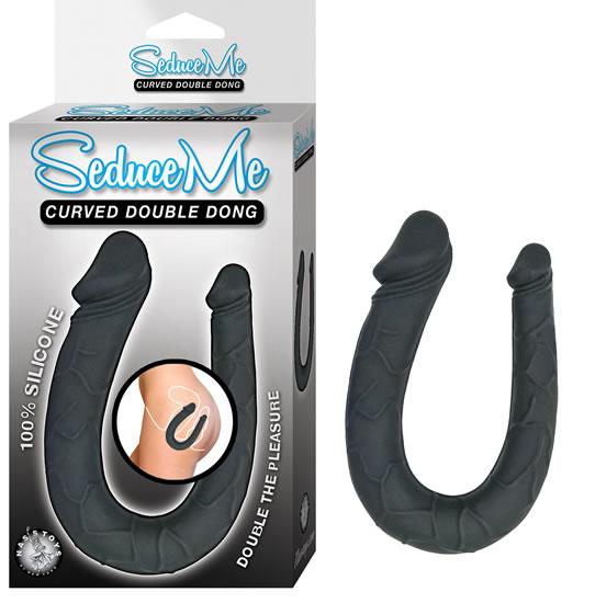 Seduce Me Curved Double Dong Black-Nasstoys-Sexual Toys®