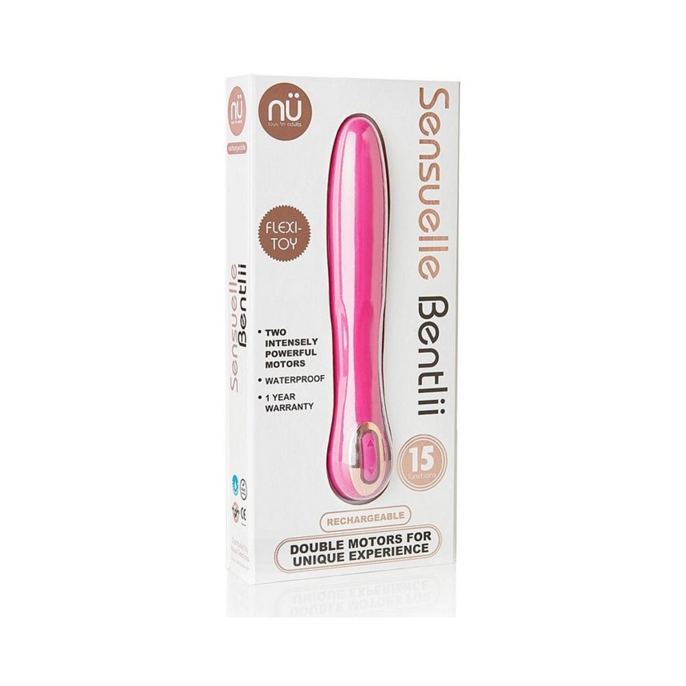 Sensuelle Bentlii 2 Motors Flexible Pink Vibrator-Nu Sensuelle-Sexual Toys®
