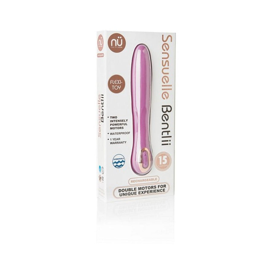 Sensuelle Bentlii Silicone 15 Functions Dual Motor Waterproof Usb Rechargeable Purple-Nu Sensuelle-Sexual Toys®