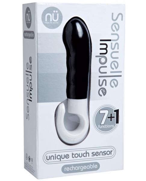 Sensuelle Impulse 7+1 Functions Slimline Vibrator Black-Sensuelle-Sexual Toys®