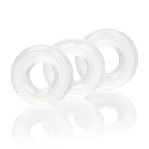 Set Of 3 Silicone Stacker Rings Clear-Cal Exotics-Sexual Toys®