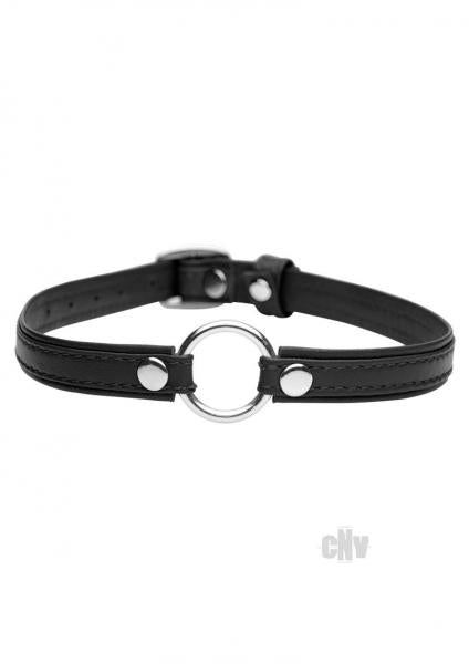 Sex Pet Leather Choker With Silver Ring-Master Series-Sexual Toys®