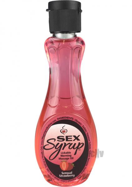 Sex Syrup Sensual Strawberry Massage Oil 4oz-Sex Syrup-Sexual Toys®