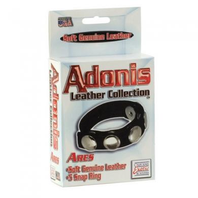 Adonis Leather Collection Ares 5 Snap Ring-blank-Sexual Toys®