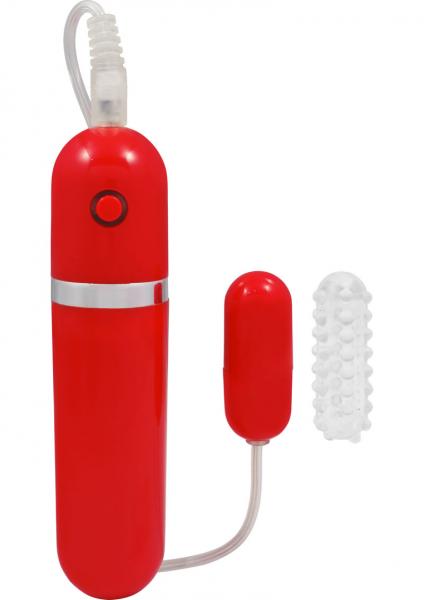 Ahhh 10 function Bullet Vibe - Red-blank-Sexual Toys®