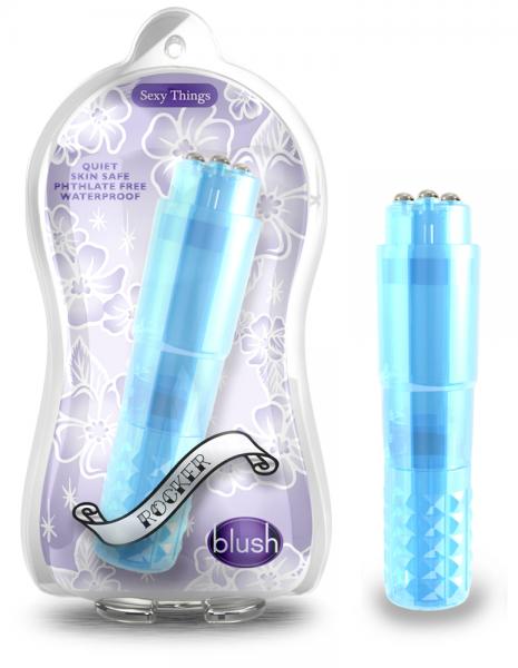 Sexy Things Rocker Blue Pocket Rocket Vibrator-Blush-Sexual Toys®
