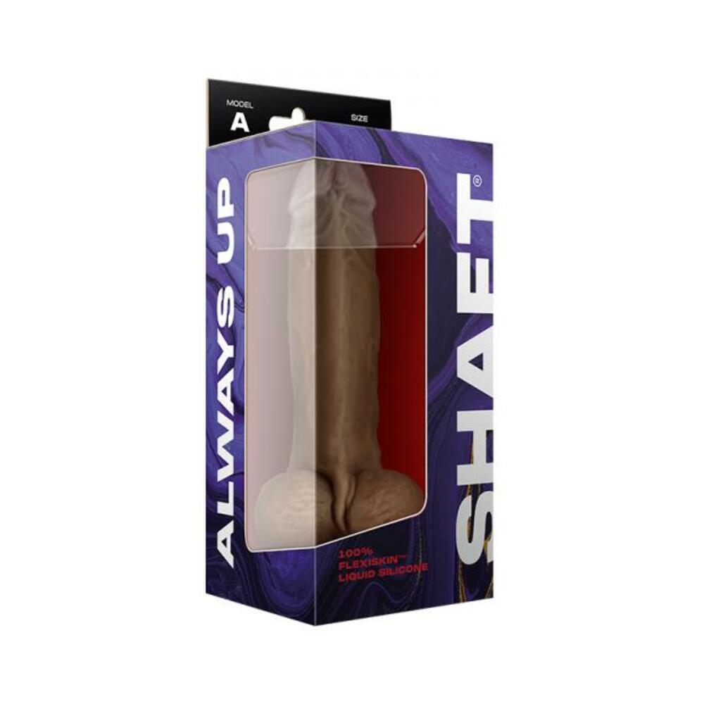 Shaft Model A Liquid Silicone Dong With Balls 9.5 In. Oak-Shaft-Sexual Toys®