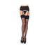 Sheer Garter Belt And Stockings 2 Pc Set O/S Black-blank-Sexual Toys®