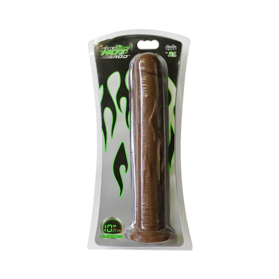 SI 10In Hot Rod w/Suction Cup Brown-Si Novelties-Sexual Toys®