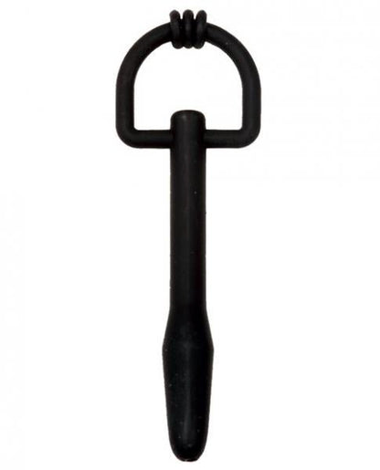 Silicone Cum Thru D-Ring Penis Plug Black-Master Series-Sexual Toys®