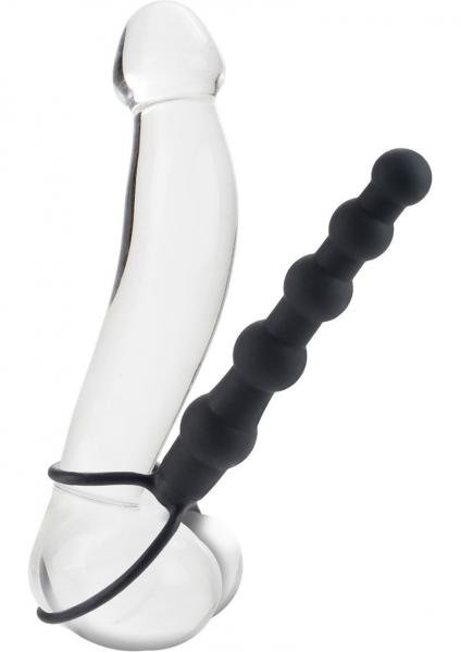 Silicone Love Rider Beaded Dual Penetrator Black-Love Rider-Sexual Toys®