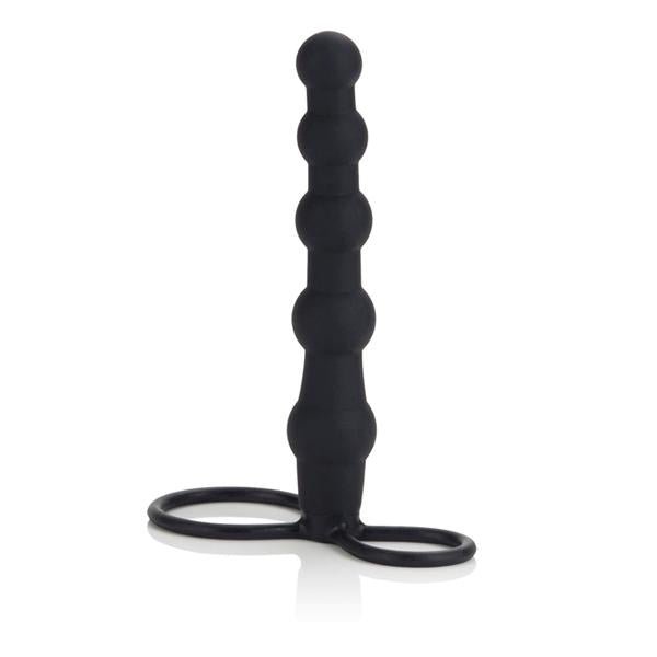 Silicone Love Rider Beaded Dual Penetrator Black-Love Rider-Sexual Toys®