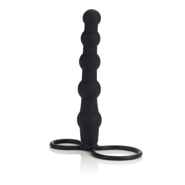 Silicone Love Rider Beaded Dual Penetrator Black-Love Rider-Sexual Toys®