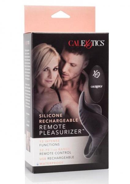 Silicone Rechargeable Remote Pleasurizer Ring Black-Cal Exotics-Sexual Toys®