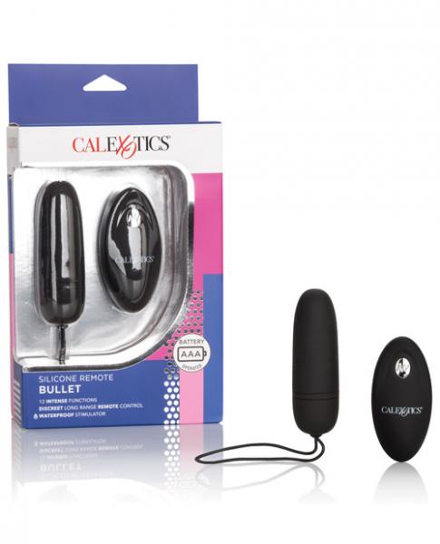 Silicone Remote Control Bullet Vibrator Black-blank-Sexual Toys®