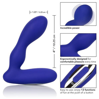 Silicone Wireless Pleasure Probe Blue Prostate Massager-Cal Exotics-Sexual Toys®