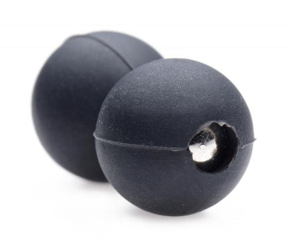 Sin Spheres Silicone Magnetic Balls Black-Master Series-Sexual Toys®