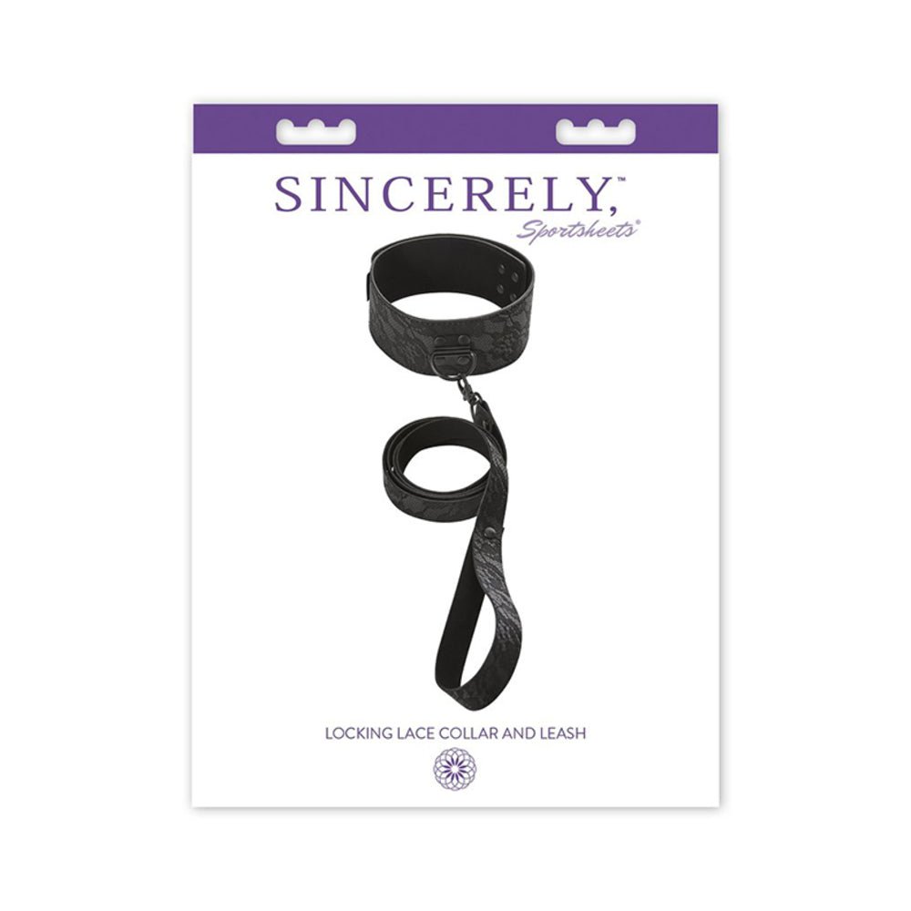 Sincerely, Ss Locking Lace Collar & Leash-blank-Sexual Toys®