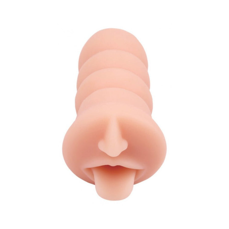 Skinsations Cum Guzzler Mouth &amp; Tongue Stroker Beige-Hott Products-Sexual Toys®