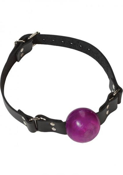 Small Ball Gag With Buckle 1.5 Inch Purple-blank-Sexual Toys®