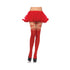 Spandex Snowflake Opaque Pantyhose W/sheer Thigh Accent Red O/s-blank-Sexual Toys®