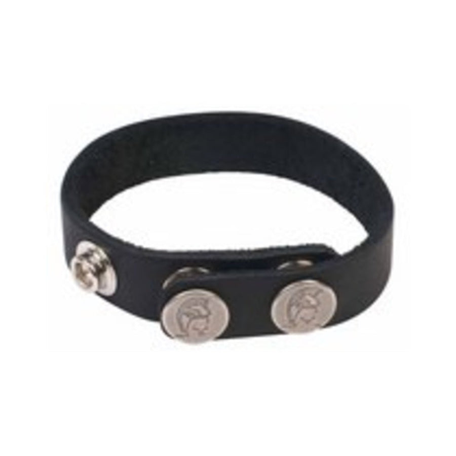 Spartacus Leather Cock Ring Nickel Free Snaps-Spartacus-Sexual Toys®