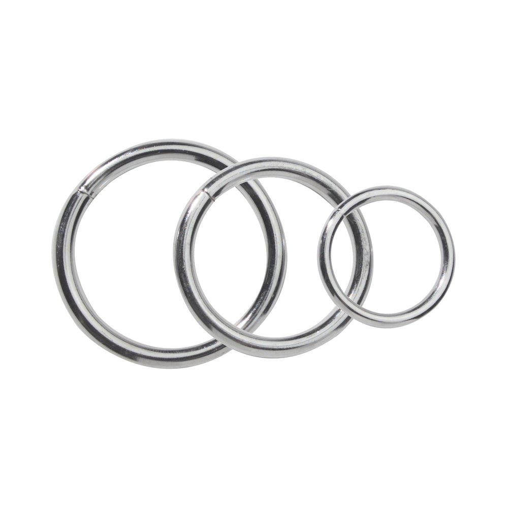 Spartacus Metal Cock Ring Set ( 3 Rings)-blank-Sexual Toys®