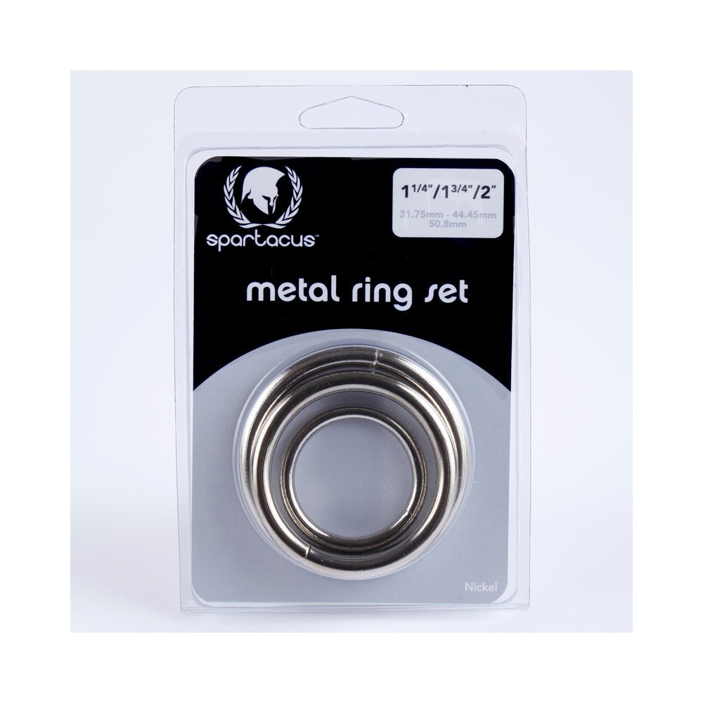 Spartacus Metal Cock Ring Set ( 3 Rings)-blank-Sexual Toys®