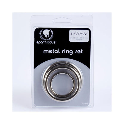 Spartacus Metal Cock Ring Set ( 3 Rings)-blank-Sexual Toys®
