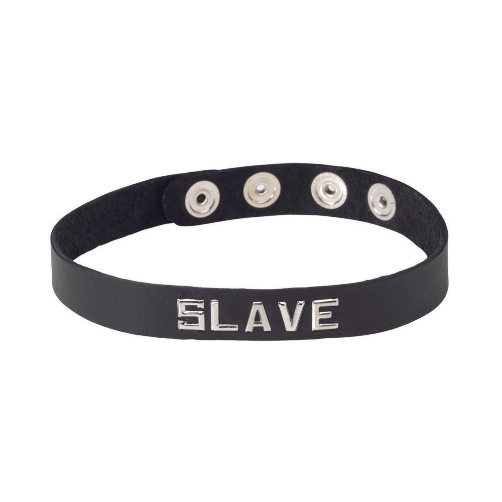 Spartacus Word Band Collar (slave)-blank-Sexual Toys®