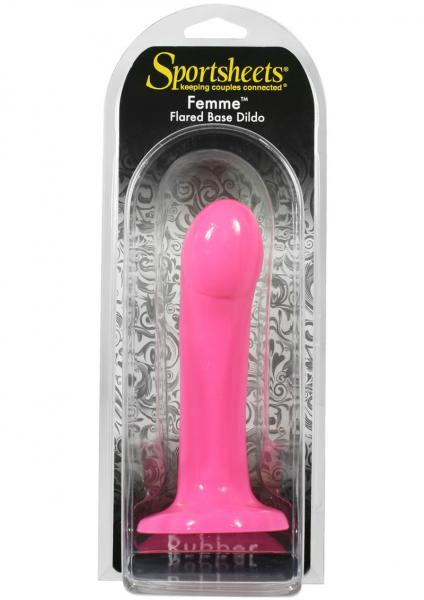 Sportsheets Femme PVC Flared Base Dildo Pink-Sportsheets-Sexual Toys®