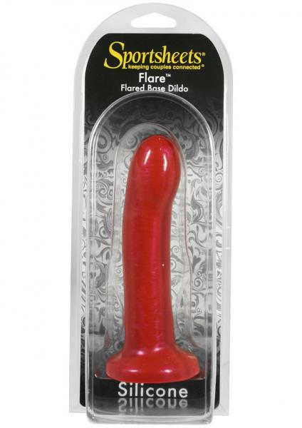Sportsheets Flare Silicone Dildo Flared Base Red-Sportsheets-Sexual Toys®