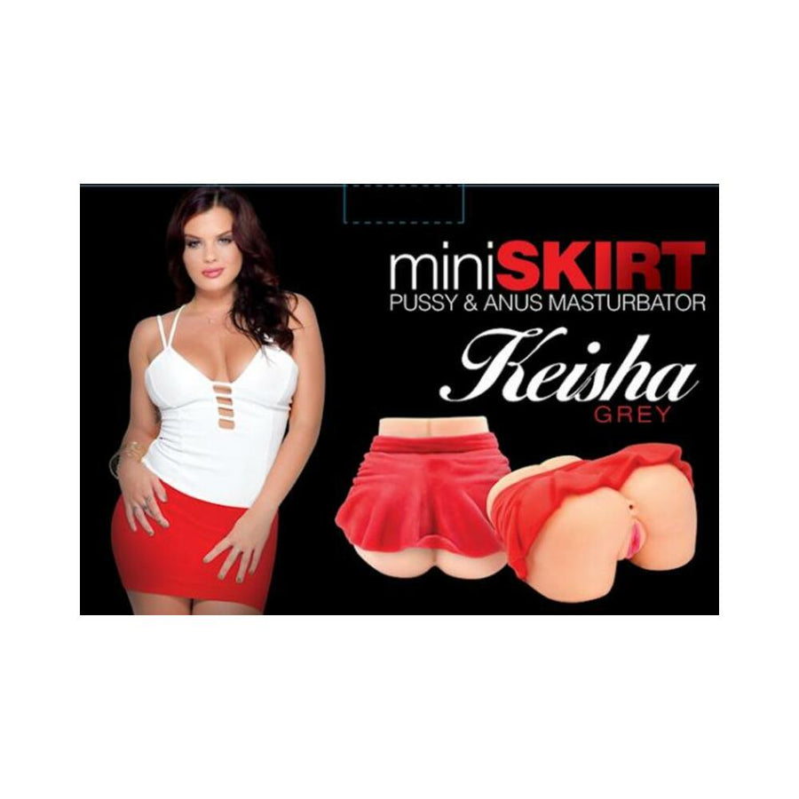 Star Stroker Keisha Grey Mini Skirt-blank-Sexual Toys®
