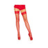 Stay Up Lycra Industrial Fishnet Thigh High Red O/s-blank-Sexual Toys®