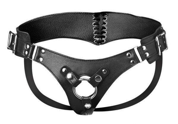 Strap U Bodice Corset Style Strap On Harness Black O/S-Strap U-Sexual Toys®