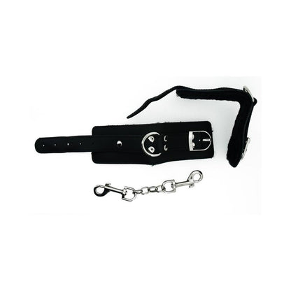 Strapped Black Leather Cuffs-Golden Triangle-Sexual Toys®