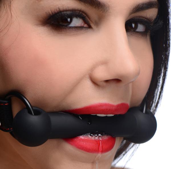 Strict Silicone Bit Gag Black O/S-STRICT-Sexual Toys®