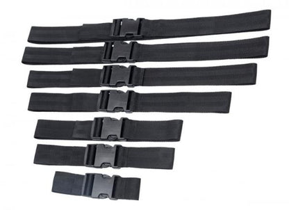 Subdued Full Body Straps Nylon Restraints Black-Master Series-Sexual Toys®