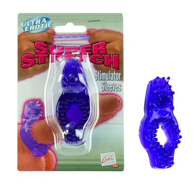 Super stretch stimulator sleeve -Dual purple-blank-Sexual Toys®