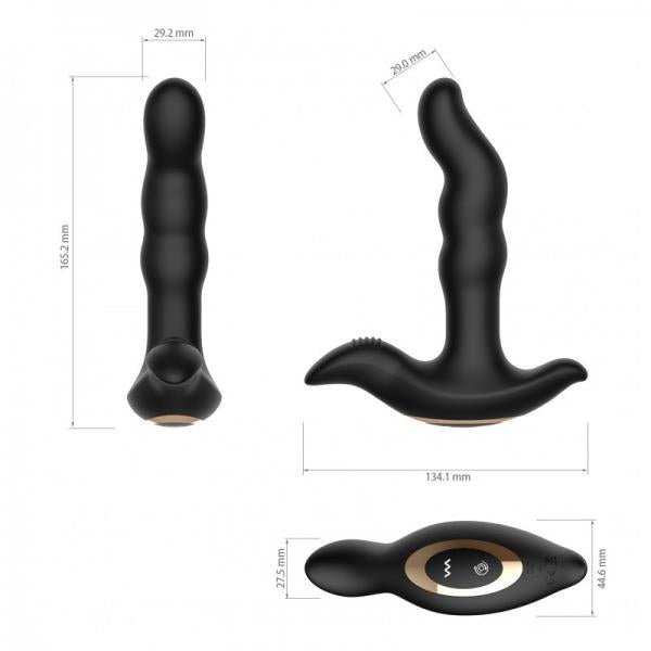 T-Bone Tushy Pleasure Black Prostate Massager-Hott Products-Sexual Toys®