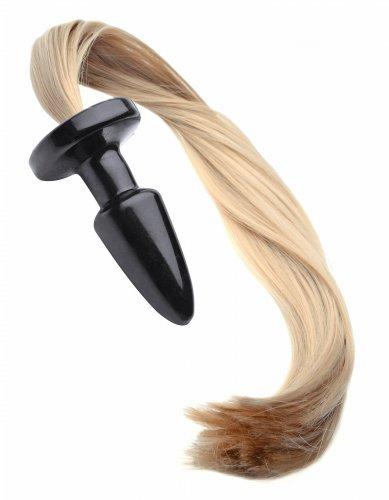 Tailz Pony Tail Blonde Anal Plug Black-Tailz-Sexual Toys®