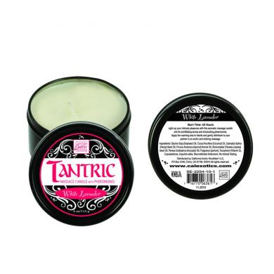 Tantric Soy Massage Candle W/PheromonesWhite Lavender-Tantric Collection-Sexual Toys®