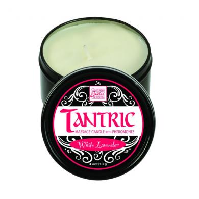 Tantric Soy Massage Candle W/PheromonesWhite Lavender-Tantric Collection-Sexual Toys®