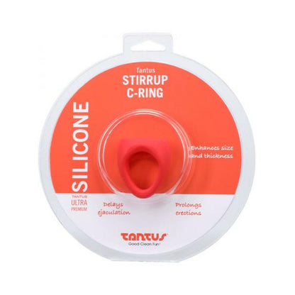 Tantus Stirrup C-ring - Crimson-blank-Sexual Toys®