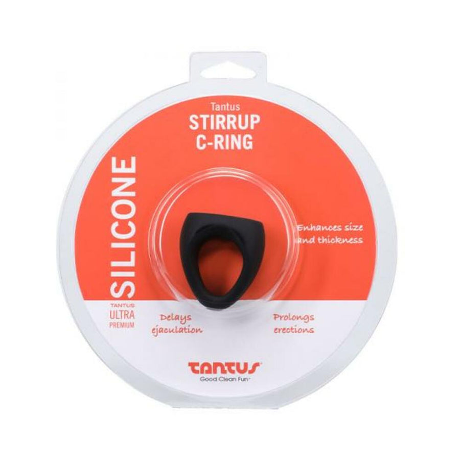 Tantus Stirrup C-ring - Onyx-blank-Sexual Toys®